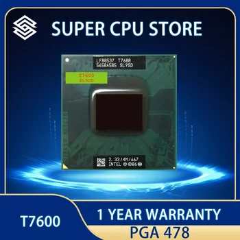  Intel Core 2 Duo T7600 SL9SD 2,3 ГГц Двухъядерный Двухпоточный процессор 4M 34W Socket M / PGA478
