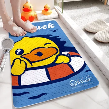  Противоскользящий коврик для ванной Little Yellow Duck с матовой текстурой, не скользящий и не падающий коврик для пола