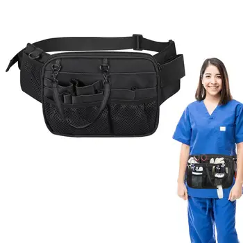  Сумка для хранения для ухода за больными Практичное хранение Набор инструментов для ухода за больными Пояс для инструментов для медсестер Поясная сумка для медсестер Nurse Fanny