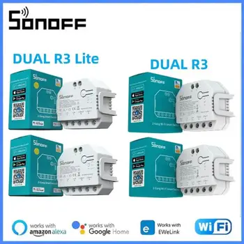  SONOFF DUALR3 / R3 Lite DIY MINI Smart Switch 2-Разрядный Двойной Релейный Модуль С Управлением Измерением Мощности Через eWeLink Alexa Google Home