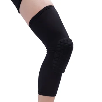  Рукав до колена, поддерживающий колено, защитный рукав для ног для мужчин, спортивные тренировки, футбол, баскетбол, артрит- Размер (черный)