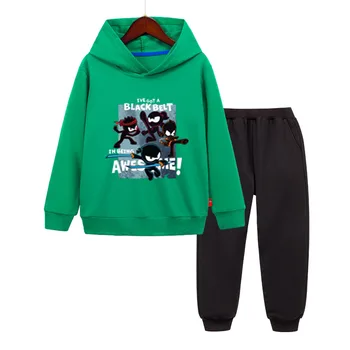 Детские толстовки Ninja Kidz для мальчиков и девочек, хлопковые пуловеры, толстовки, Топы, Весна-осень, одежда для мальчиков с длинным рукавом, Спортивная одежда