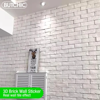  3D наклейка на кирпичную стену плитка 3D декор стен водонепроницаемая каменная плитка керамическая мозаика ТВ фон стены спальня кухня домашний декор стен