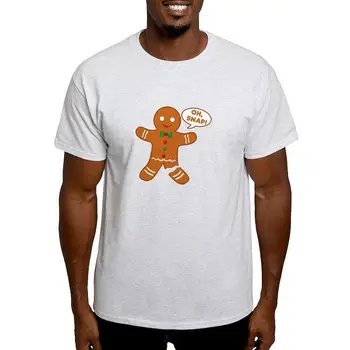  Легкая футболка CafePress Oh Snap Gingerbread Man из 100% хлопка (131264914)