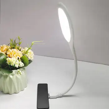  Штепсельная вилка USB-порта 5 В, круглая лампа, прикроватная лампа для гостиной, защита глаз, студенческий портативный ночник для чтения, компьютерная клавиатура