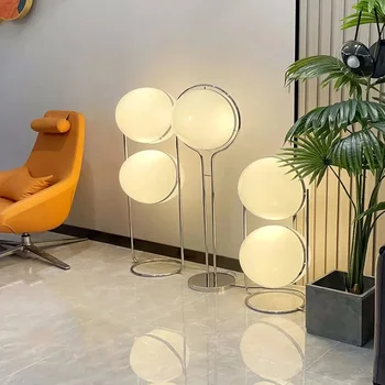  Большой круглый шар Дизайн E27 Светодиодный торшер для гостиной, диванные боковые светильники, спальня Рядом со светом, украшение дома