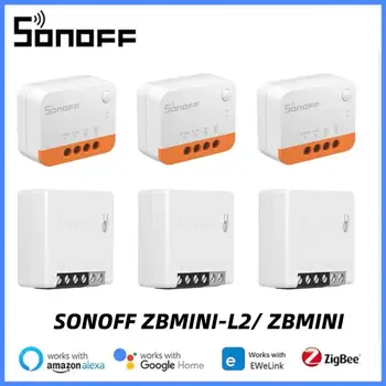  SONOFF ZBMINI-L2/ ZBMINI Zigbee DIY Smart Switch Модуль Не Требуется Нейтральный Провод 2-Полосное Управление Домашней Автоматизацией Для Alexa eWeLink