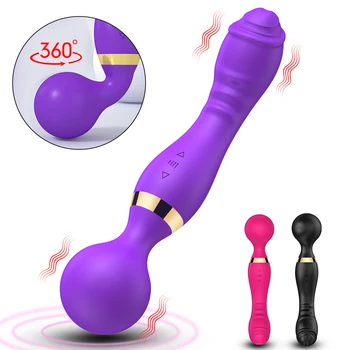  FLXUR 20 Скоростная Волшебная палочка, двойные вибраторы, секс-игрушки для женщин, Большая AV-палочка, Массажер для клитора, точки G, Фаллоимитатор, сексуальный продукт для взрослых