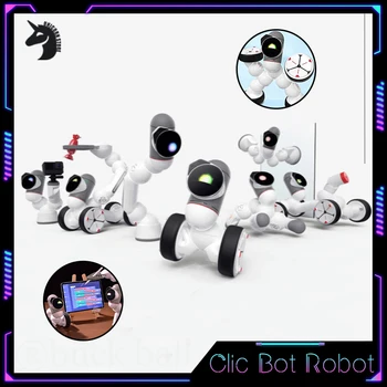  Костюм мастера робота Clicbot, интеллектуальный искусственный интеллект, программа для сопровождения игрушек-головоломок, модульное сращивание Электронного робота, подарок для домашнего питомца