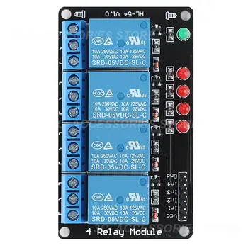 Плата 4-канального Релейного модуля без платы реле оптрона для Arduino 8051 AVR PIC DSP ARM ARM MSP430 TTL logic Бытовая техника
