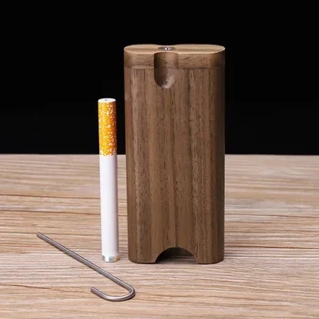  Портативный деревянный набор для сигарет Содержит металлическую иглу для очистки табачных трубок, модный держатель для сигаретной коробки, аксессуары для курения