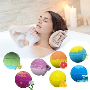  Принадлежности для ванн 64 г маленьких бомбочек для ванн с пузырьками, снимающих стресс с тела, Отшелушивающие Увлажняющие Ароматизаторы Aromatherapy SPA Salt Ball