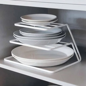  Кухонная железная стойка для слива воды 3 уровня Тарелки разного размера, Миска, чашка, Отдельная полка для хранения посуды, подставка для чаши.