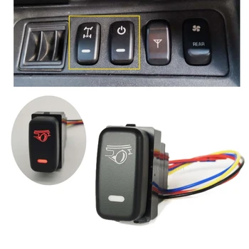  Кнопка включения выключения питания автомобиля с красным светодиодом 12V для Mitsubishi Outlander 2006-2012, Pajero Lancer, Автоаксессуары