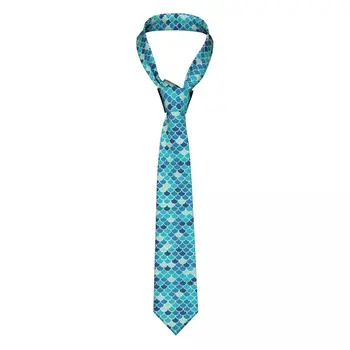  Мужской галстук с рыбьей чешуей, модный полиэстер, 8 см, классические галстуки для мужчин, аксессуары для рубашек, бизнес