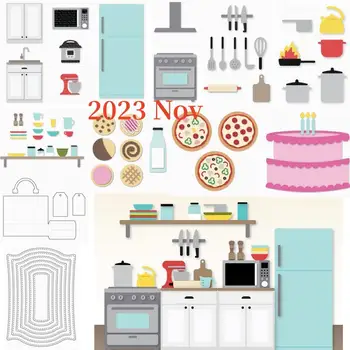  Кухонные приборы для резки металла для пищевых продуктов, штампы, форма для изготовления поделок, шаблон для тиснения, поздравительная открытка ручной работы, новинки 2024 года