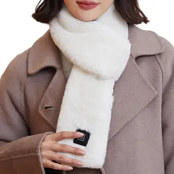 Шарф с подогревом, перезаряжаемый через USB, шарф с электрическим подогревом, мягкая грелка для шеи с трехступенчатой регулировкой температуры для женщин и мужчин