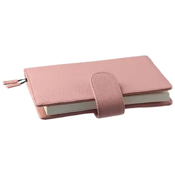  Кожаная обложка для ноутбуков A6 многоразового использования Розовая обложка для ноутбука размера A6 многоразовая оболочка для ноутбука Офисная